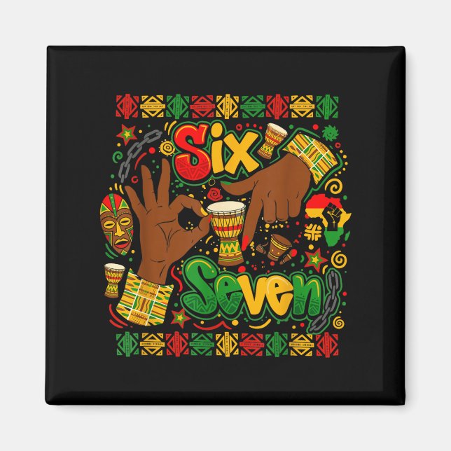 Imán Mes de la Historia Negra 67 Seis Siete Meme Afric  (Frente)