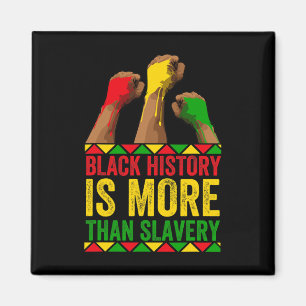 Imán Mes de la Historia Negra Afro La historia negra es