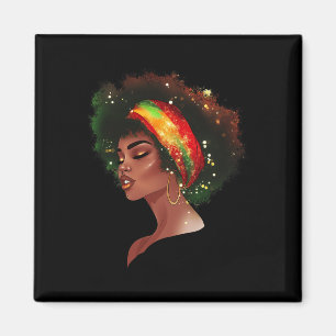 Imán Mes de la Historia Negra Afroamericana Reina Negra