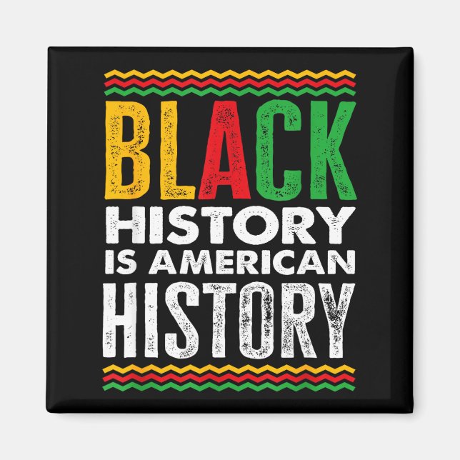 Imán Mes de la Historia Negra Afroamericano (Frente)