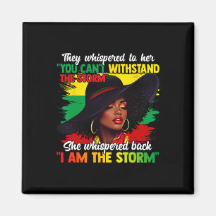Imán Mes de la historia negra Chica africana mujer afro