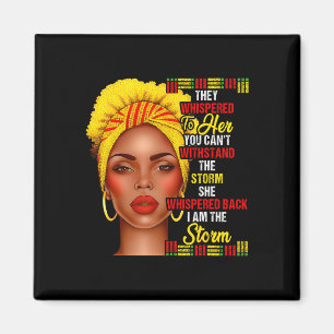 Imán Mes de la historia negra Chicas afro-negras