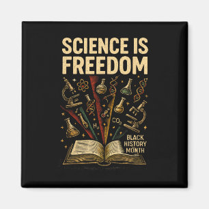 Imán Mes de la Historia Negra Ciencia Es Libertad Raíz