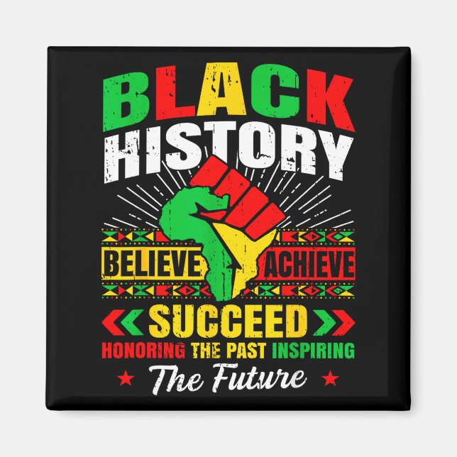 Imán Mes de la Historia Negra Cree Logra Triunfa Melani (Frente)