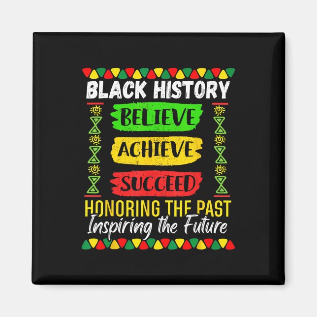 Imán Mes de la Historia Negra Cree Logra Triunfa Melani (Frente)