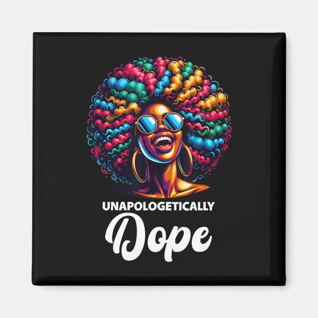 Imán Mes de la Historia Negra de Drogas sin Disculpas A (Frente)