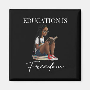 Imán Mes de la Historia Negra Educación Es Libertad Lib