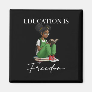 Imán Mes de la Historia Negra Educación Es Libertad Lib