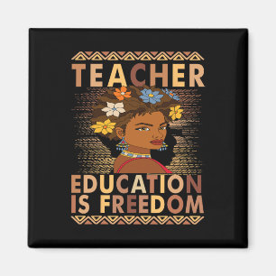 Imán Mes de la Historia Negra Educación Es Libertad Té 
