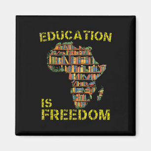 Imán Mes de la Historia Negra Educación Es Libertad Té 