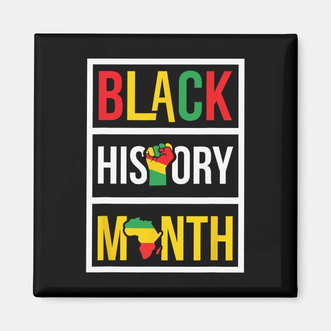 Imán Mes de la Historia Negra - El poder de los derecho (Frente)