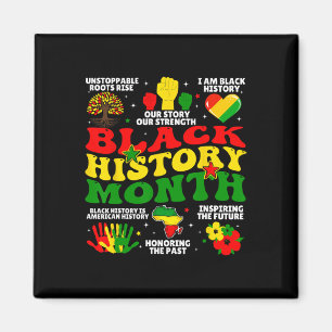 Imán Mes de la Historia Negra Hombres Orgullosos Afroam