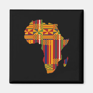 Imán Mes de la Historia Negra Kente Africano Americano