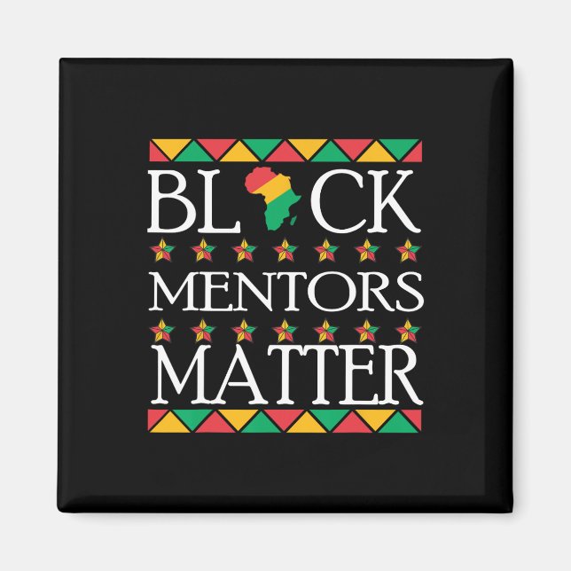 Imán Mes de la historia negra los mentores problemático (Frente)