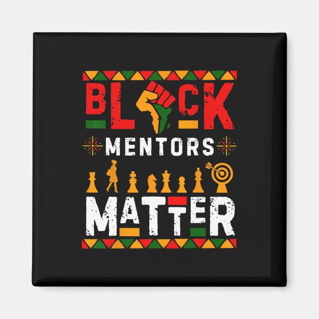 Imán Mes de la historia negra los mentores problemático (Frente)