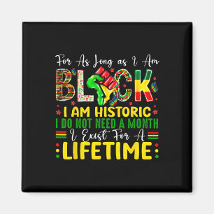 Imán Mes de la historia negra mientras sea negro