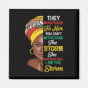 Imán Mes de la Historia Negra Mujer Africana Afro Soy L