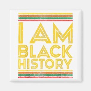 Imán Mes de la historia negra Mujer africana Afro Yo so