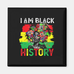 Imán Mes de la Historia Negra Mujer Africana Soy Histo 