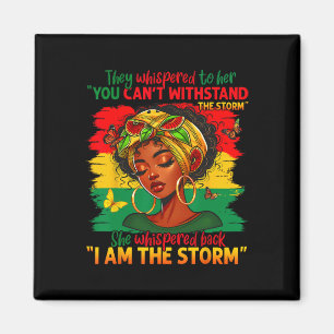 Imán Mes de la Historia Negra Orgullosas Negras Estadou