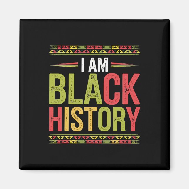 Imán Mes de la Historia Negra Raíces Africanas Afroamer (Frente)