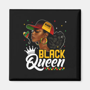 Imán Mes de la Historia Negra Reina Negra Con Sombrero