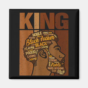 Imán Mes de la Historia Negra Rey Africano Melanina Pad