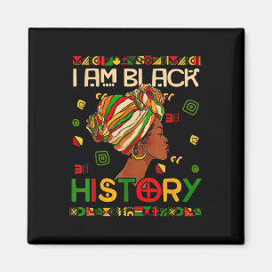 Imán Mes de la Historia Negra Soy Historia Negra Mujer