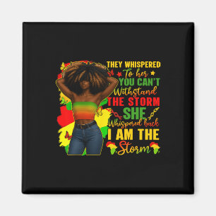 Imán Mes de la Historia Negra Soy La Tormenta Reina Neg