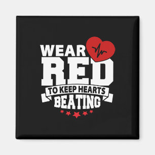 Imán Mes de la Salud - Vestir Rojo - Conciencia sobre l