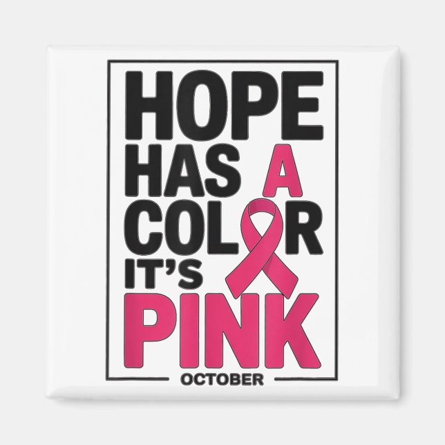 Imán Mes De Lucha Contra El Cáncer De Mama Para Las Muj (Frente)