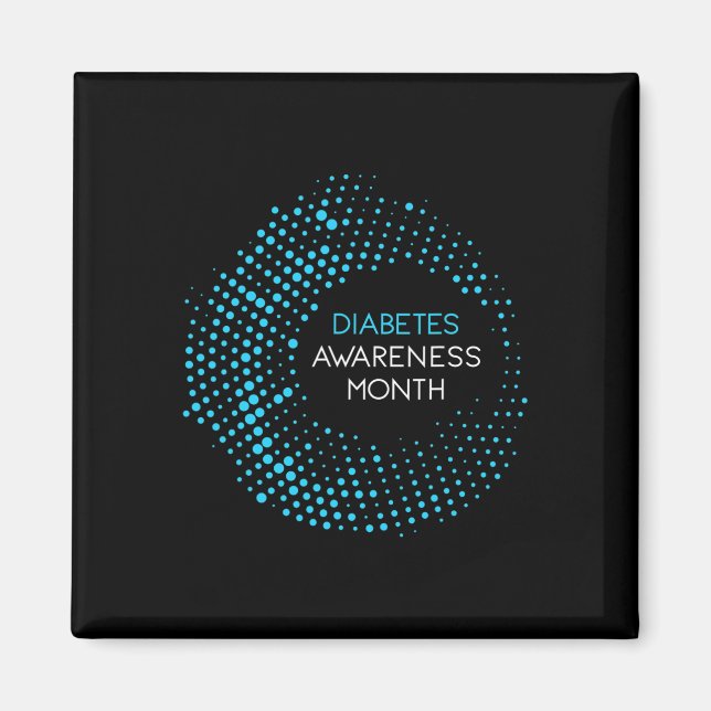 Imán Mes de sensibilización sobre la diabetes para la d (Frente)