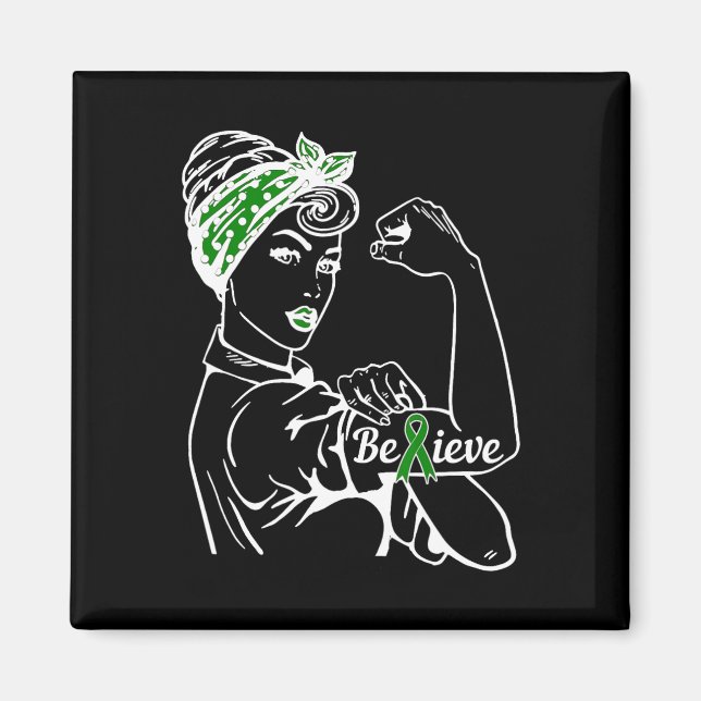 Imán Mes de sensibilización sobre la salud mental Mujer (Frente)