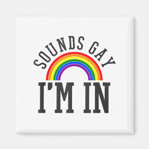 Imán Mes del Orgullo Gay Sona Arcoíris Divertido Gif