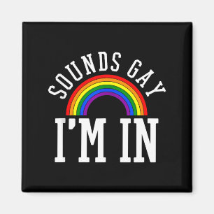 Imán Mes del Orgullo Gay Suele Ser Arcoíris Divertido G
