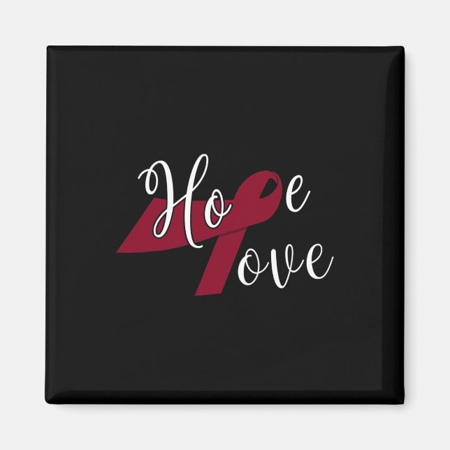 Imán Mes Mes de Conciencia sobre el Cáncer de Mieloma M (Frente)