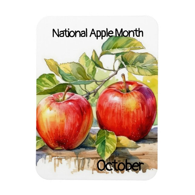 Imán Mes nacional de Apple de octubre (Vertical)
