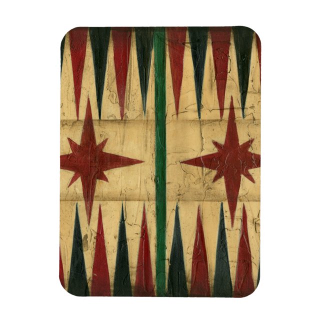 Imán Mesa de juego de Backgammon antiguo de Ethan Harpe (Vertical)