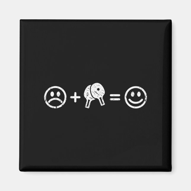 Imán Mesa de ping pong hace feliz regalo de diversión M (Frente)