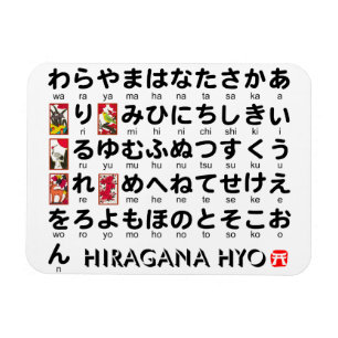 Imán Mesa Hiragana japonesa (Hanafuda)