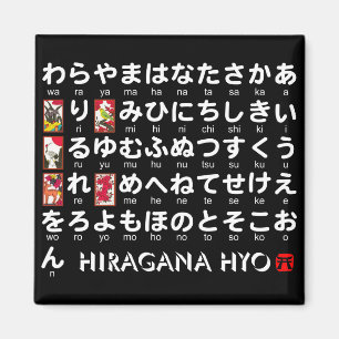 Imán Mesa Hiragana japonesa (Hanafuda)