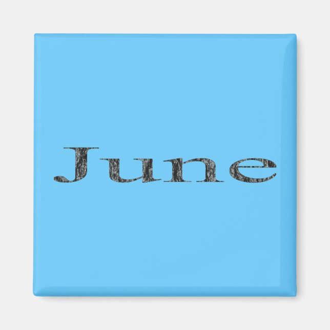 Imán Meses del año - junio (Frente)
