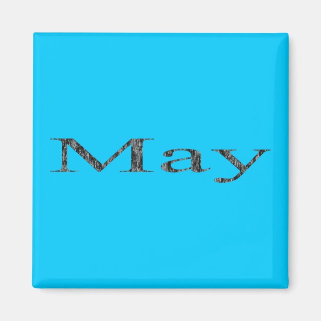 Imán Meses del año - mayo (Frente)