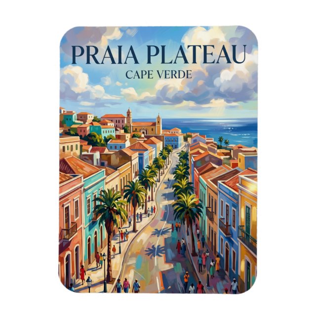Imán Meseta de Praia Cabo Verde (Vertical)