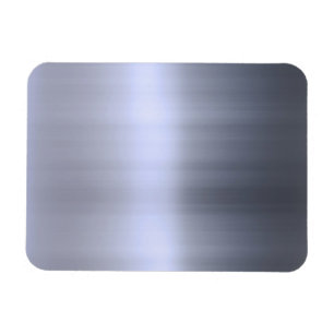 Imán Metal plateado cepillado texturizado