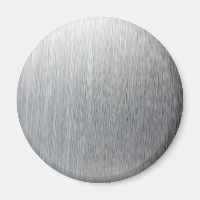 Imán Metalizado de aluminio cepillado (Frente)