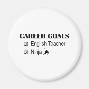 Imán Metas de la carrera de Ninja - profesor de inglés