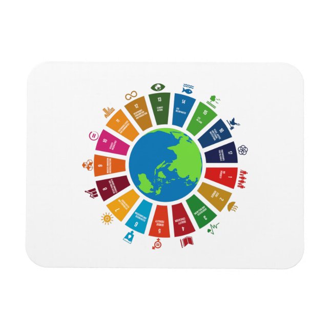 Imán Metas mundiales ONU 2030 (Horizontal)