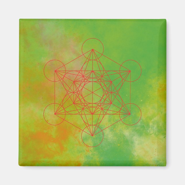 Imán Metatrón, chakra, zen, geométrico sagrado, ángel (Frente)