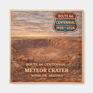 Imán Meteor Crater Winslow Arizona Centenario